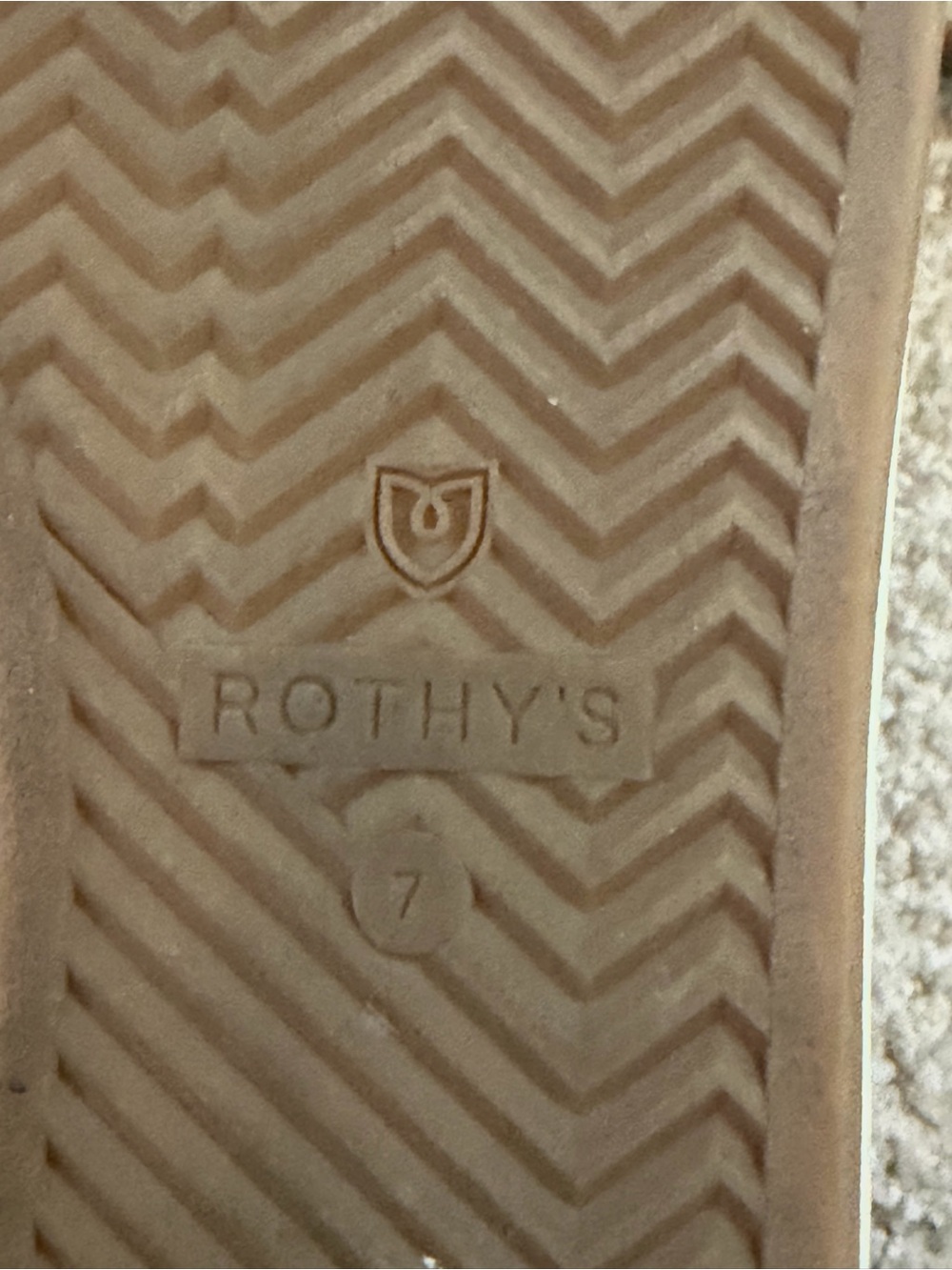 Rothy’s RS01 Bone Knit Sneakers Men’s Size 7 Cream Gum Sole Washable - Picture 5 of 7